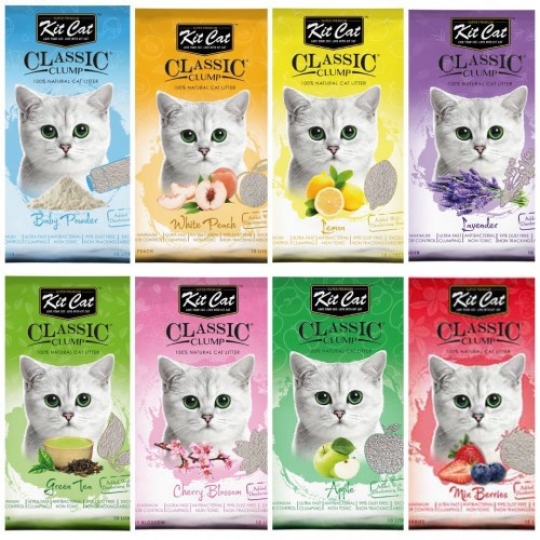 Cát vệ sinh mèo Kitcat đất sét 10L