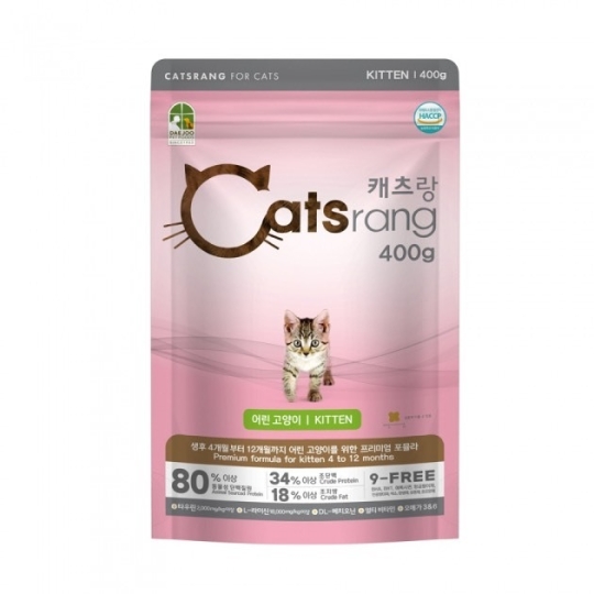 ￼Thức ăn dạng hạt dành cho mèo con Catsrang 400g